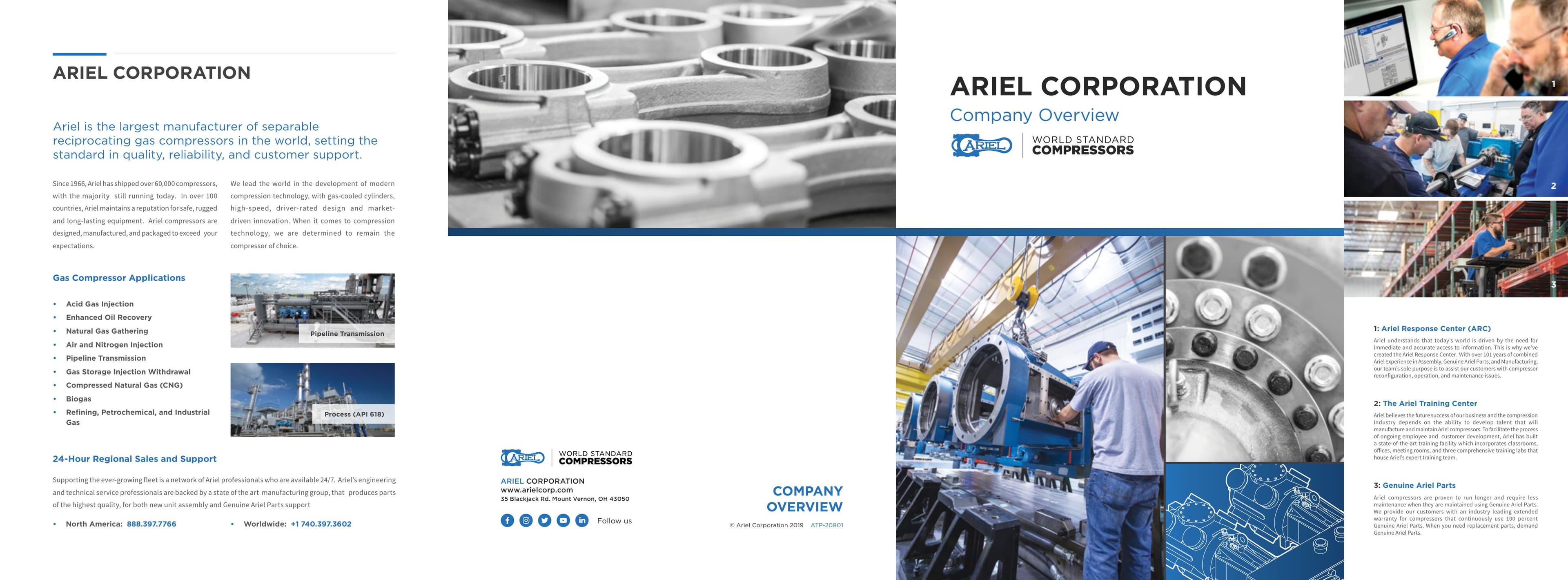 Portada del brochure overview oficial Ariel